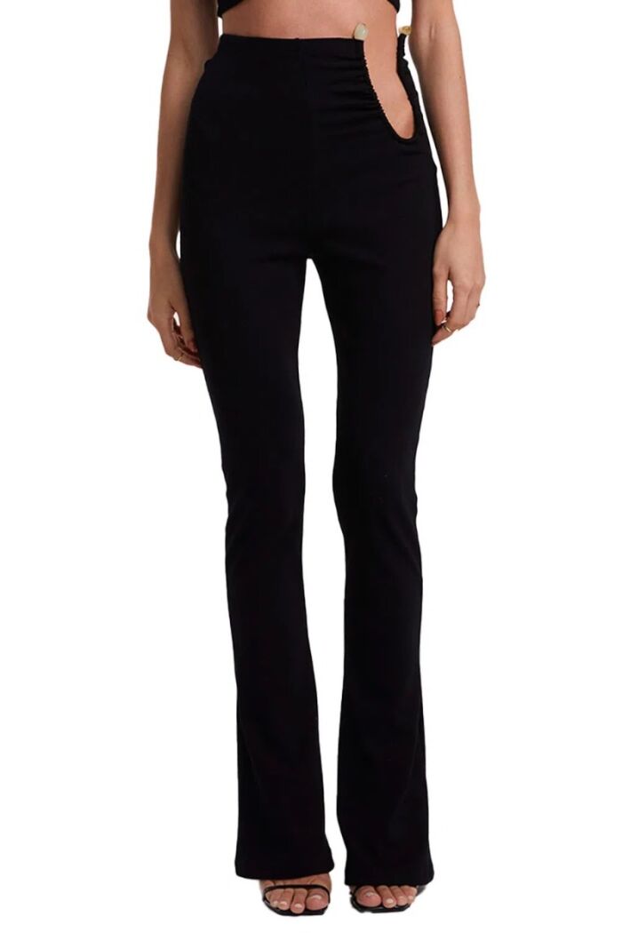 Imagem de Calça Flare Com Detalhe de Metal Na Lateral Zen