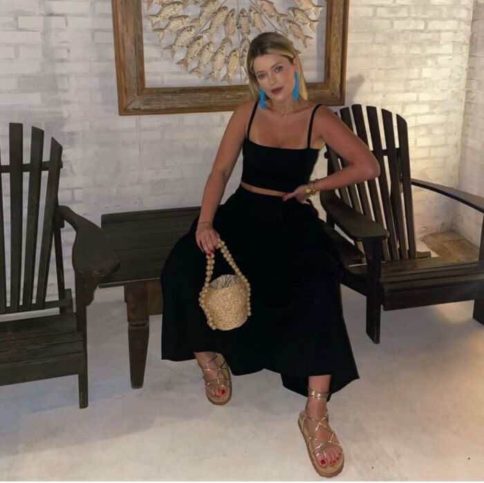 Imagem de Conjunto Cropped e Saia Aquarella