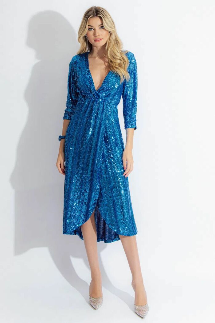 Imagem de Vestido Paetê Transpassado Blessed