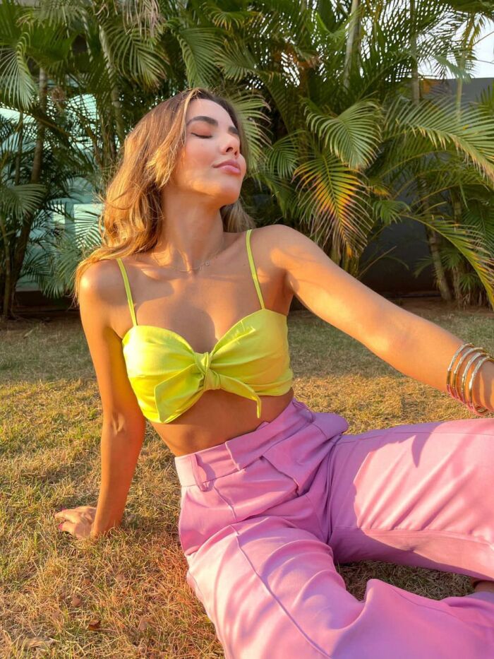 Imagem de Cropped Lima Satin Olívia