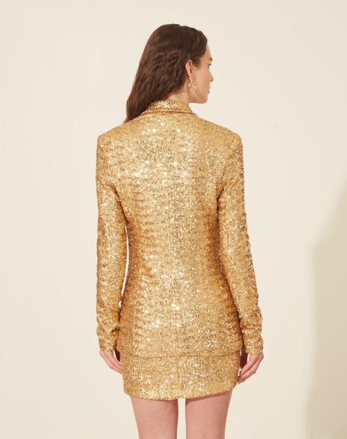 Imagem de Blazer Glamour Dourado Amissima