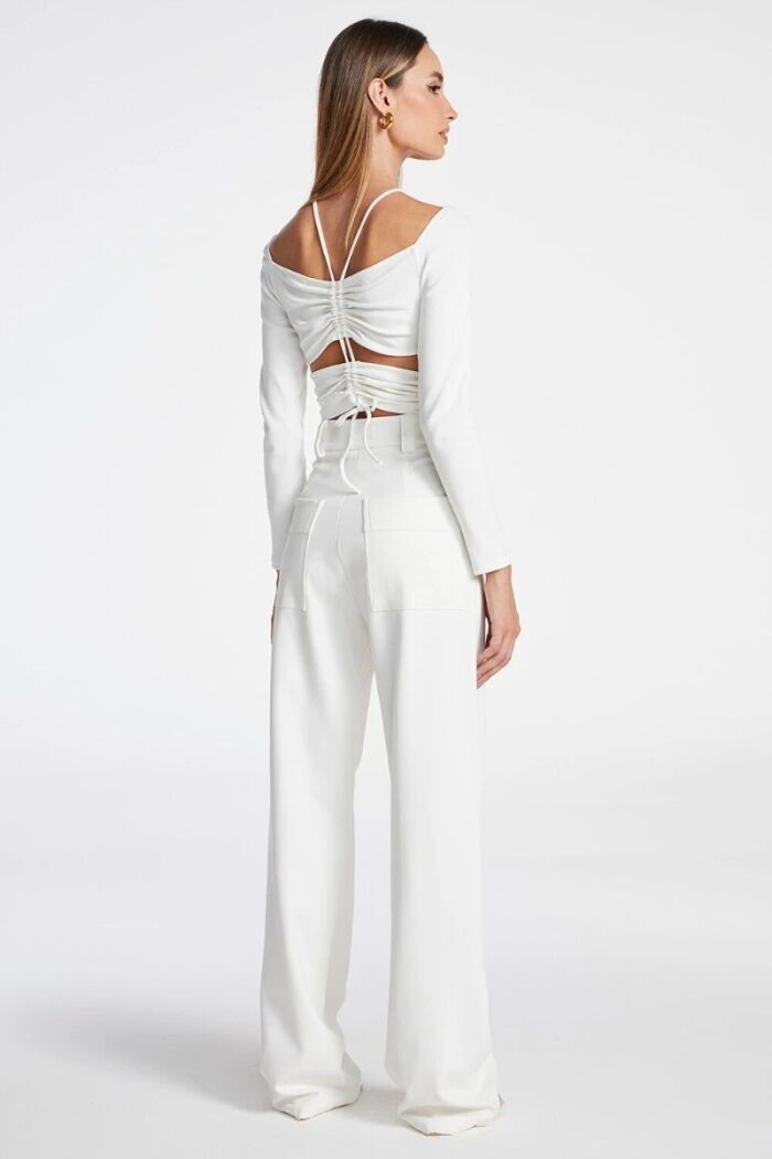 Imagem de Blusa Manga Longa Canelta Busto Off White Zen