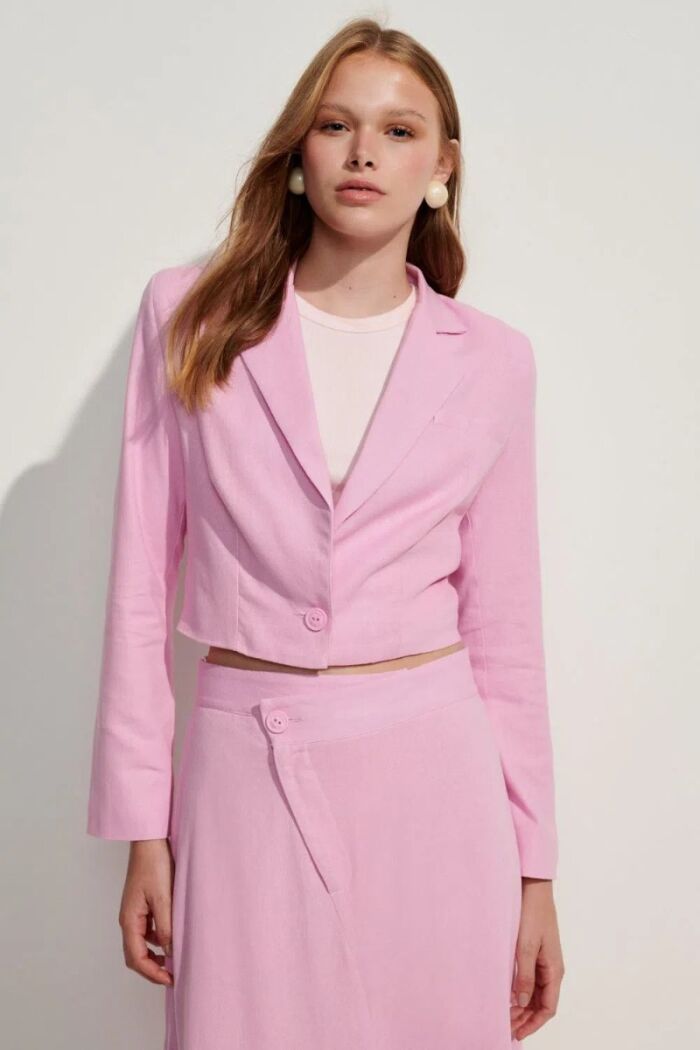 Imagem de Mini Blazer Isaura Rosa Glace Le Blog