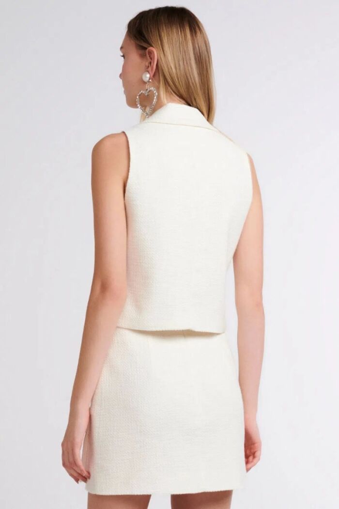 Imagem de Colete Manuela Off White Le Blog