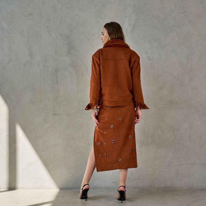 Imagem de Saia Silvia Caramelo Raizz