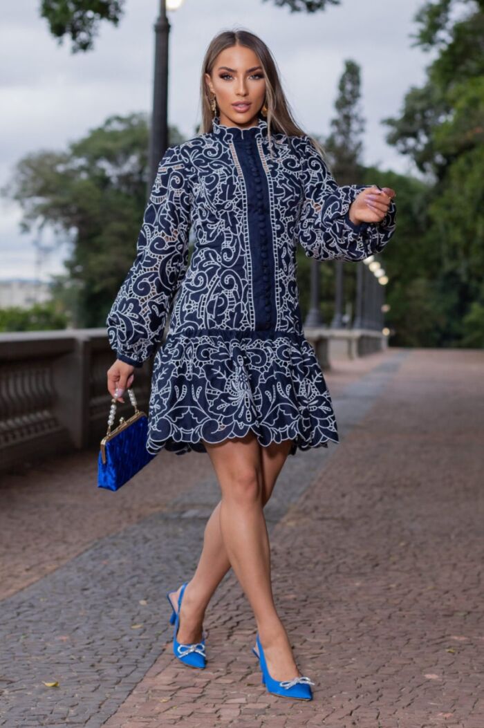 Imagem de Rebeca Vestido Bordado Branco Marie Mercié