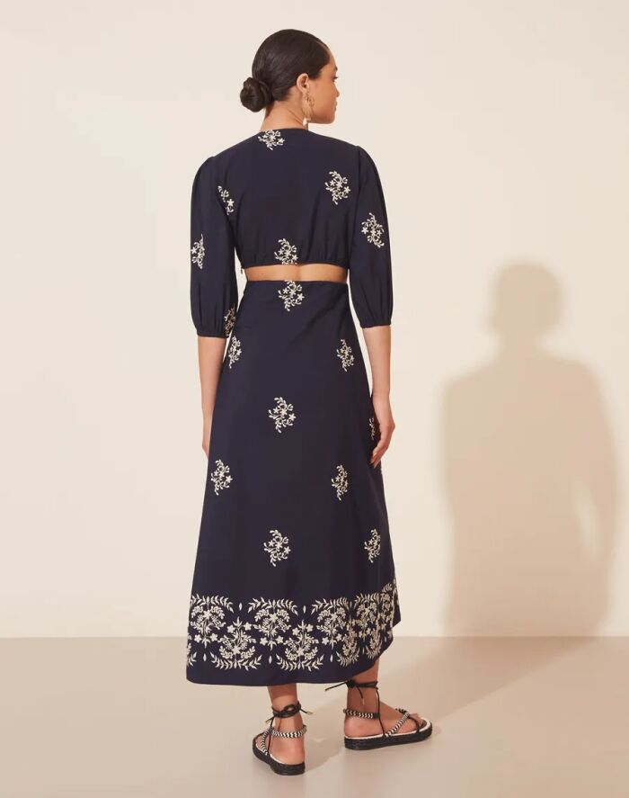 Imagem de Vestido Mídi Eleonor Azul Amissima