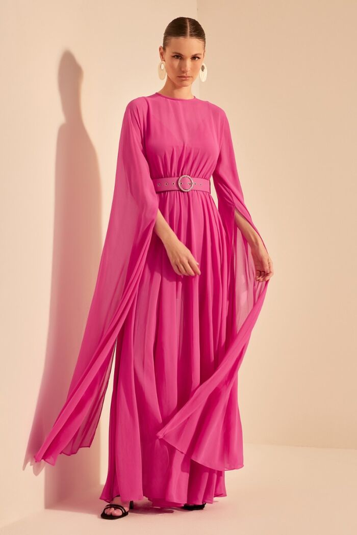 Imagem de Vestido Capa Tiana Pink Ave Rara