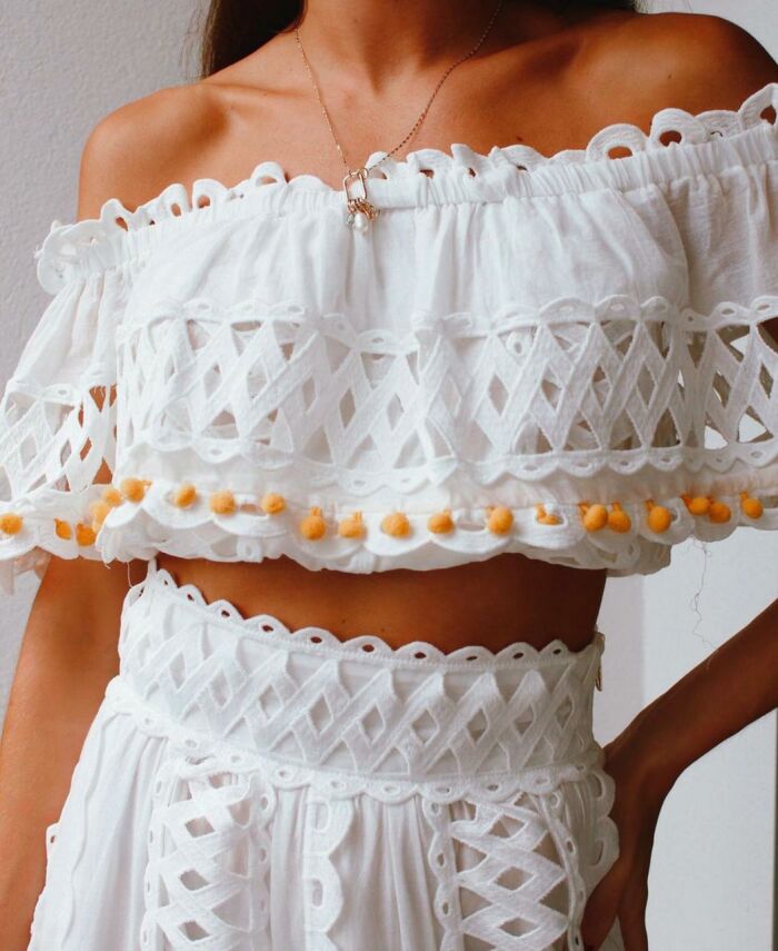 Imagem de Conjunto Renda Branco Mais Um