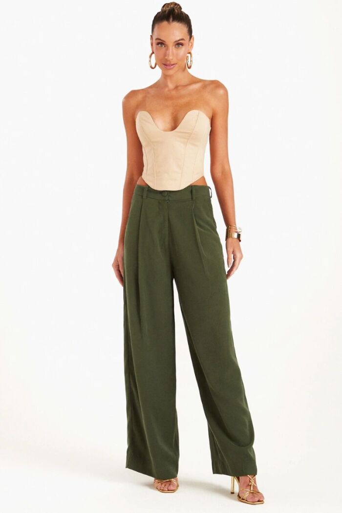 Imagem de Calça Alfaiataria Prega Frente Verde Zen