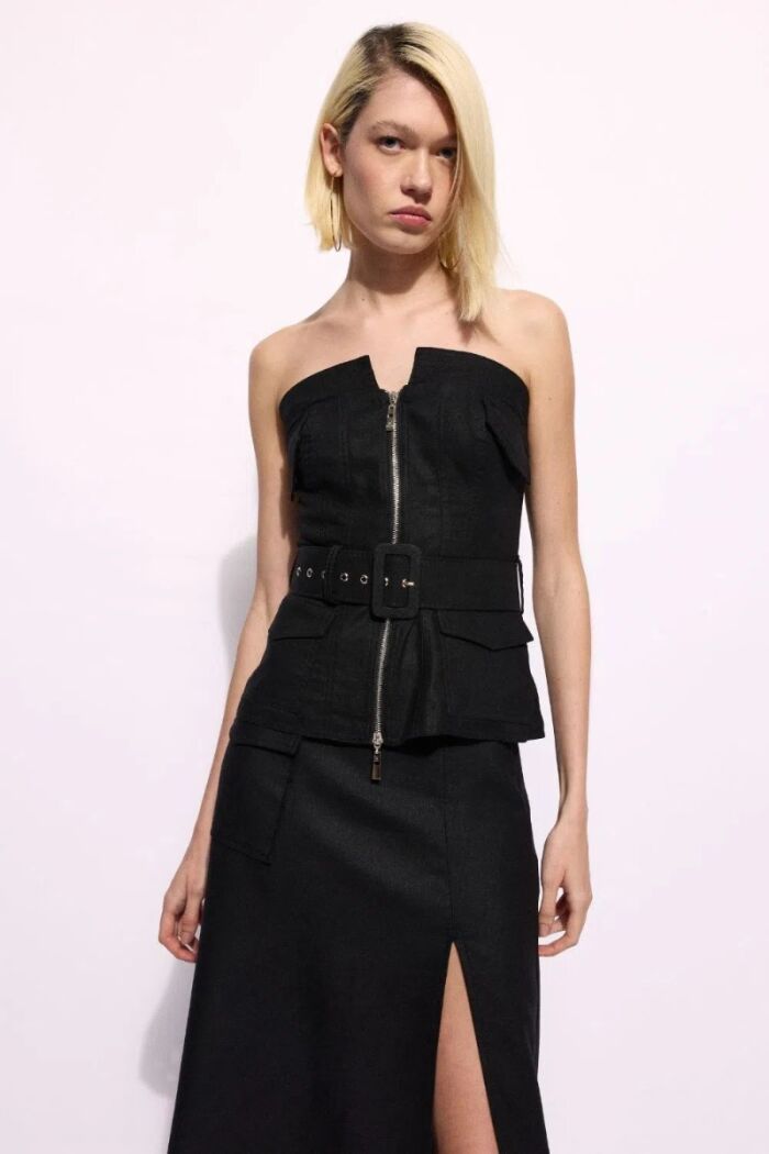 Imagem de Saia Amália Preta Le Blog