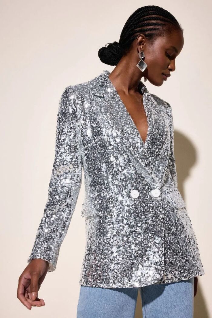 Imagem de Blazer Tania Prata Le Blog