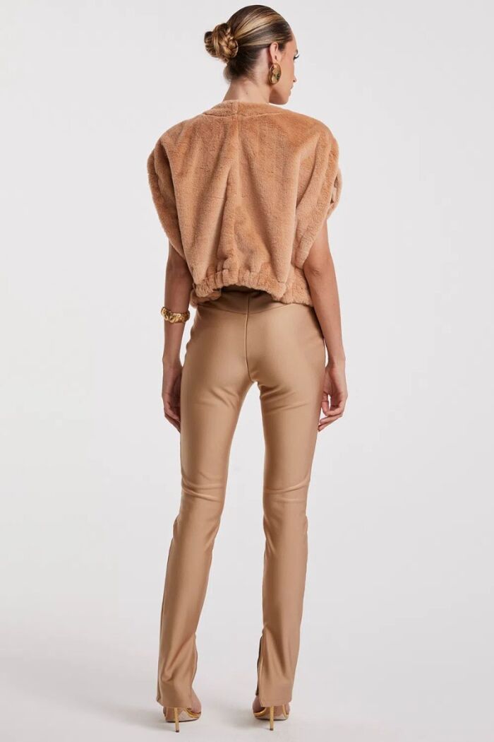 Imagem de Calça Skinny Sculpt Com Zíper Na Barra Dourada Zen