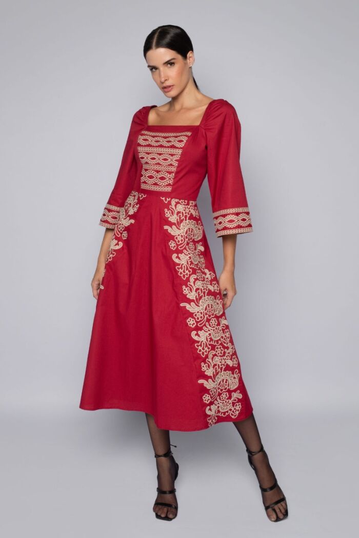 Imagem de Vestido Vivi Vermelho Marie Mercié