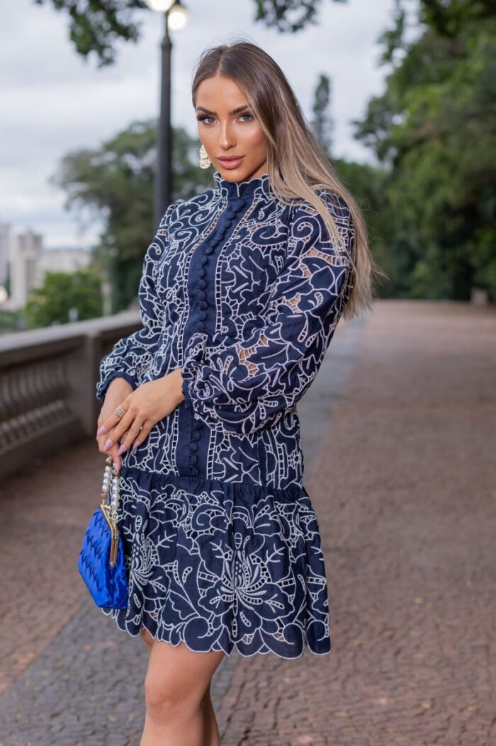 Imagem de Rebeca Vestido Bordado Branco Marie Mercié