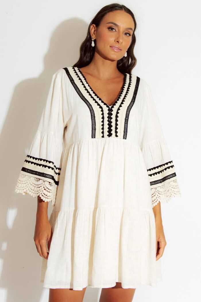 Imagem de Vestido Curto Renda Elie Blessed