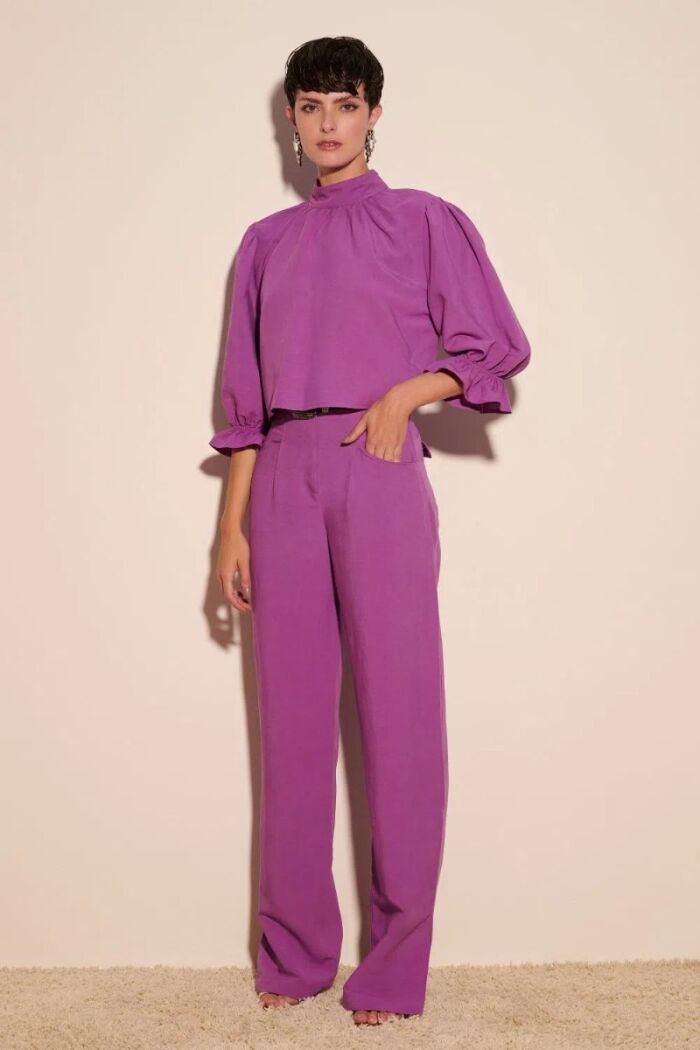 Imagem de Calça Marjorie Roxa Le Blog