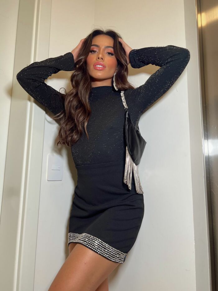 Imagem de Body Lurex Manga Longa Olívia