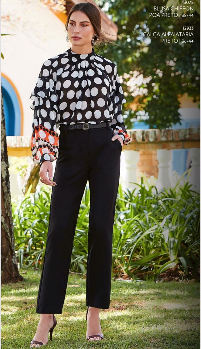 Imagem de Blusa Chiffon Poá