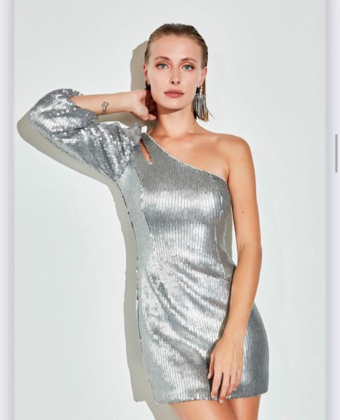 Imagem de Vestido de Paetês Regina Salomão