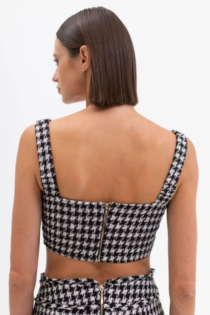 Imagem de Top Tweed Preto La Chocolê