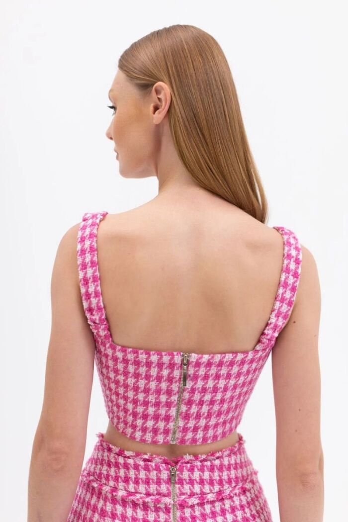 Imagem de Top Tweed Rosa La Chocolê