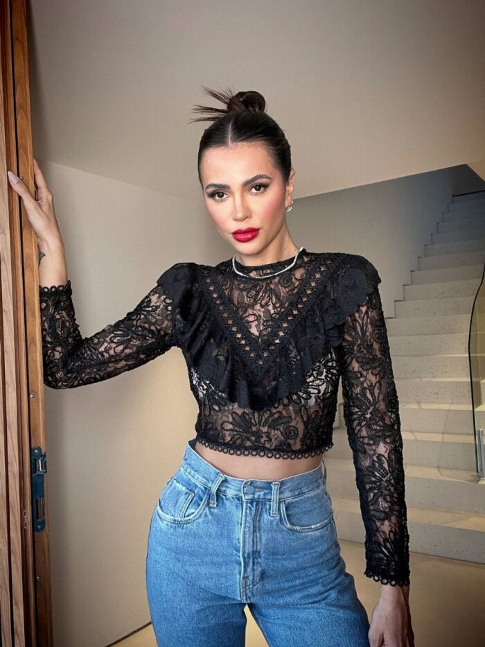 Imagem de Cropped Nina Preto Cloude