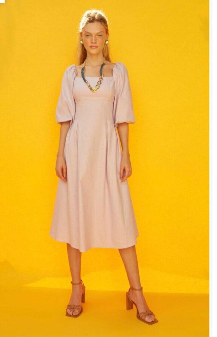 Imagem de Vestido Linho Louise Natural Zen