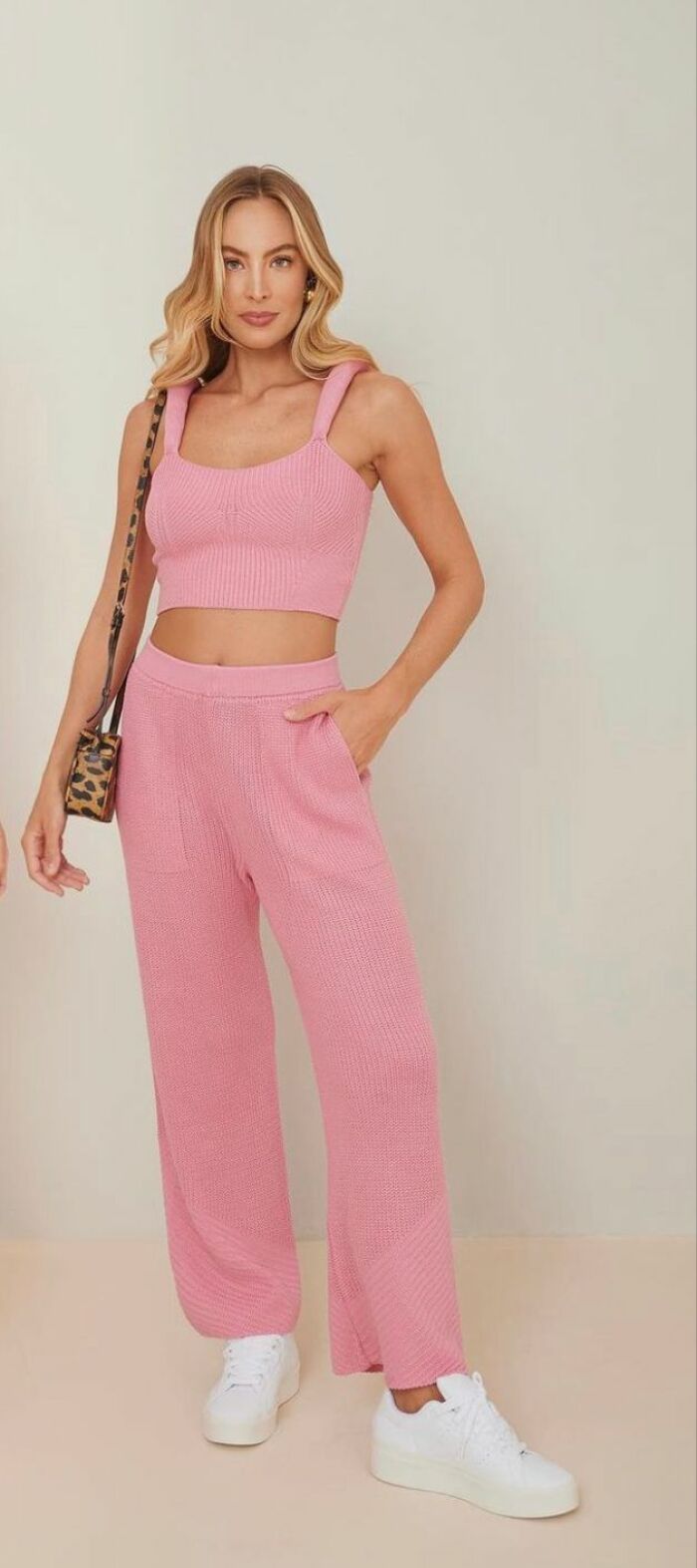 Imagem de Calça Pantalona Tricô Bardôh