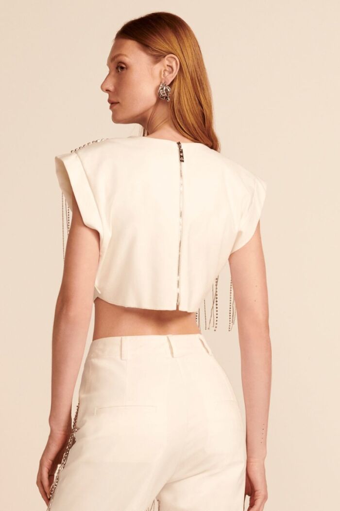 Imagem de Cropped Clarissa Off White Le Blog