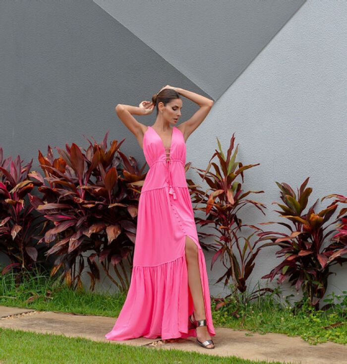 Imagem de Vestido Talia Rosa D´teliê