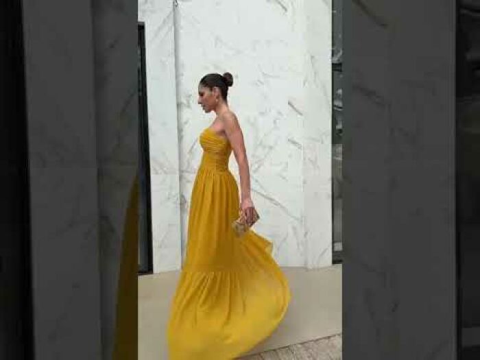 Imagem de Vestido Fani Amarelo D´teliê