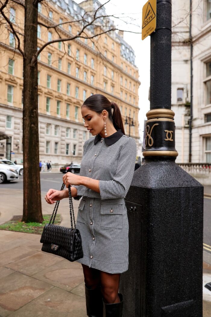 Imagem de Conjunto Malha Pied De Poule Luzia Fazzolli