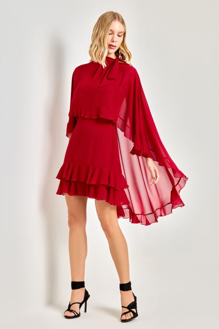 Imagem de Vestido Composição E Marsala Ave Rara