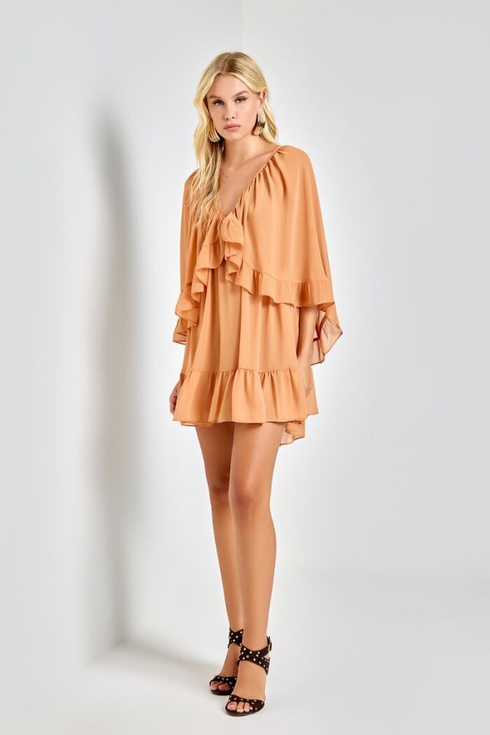 Imagem de Vestido Curto New Penelope Caramelo Ave Rara