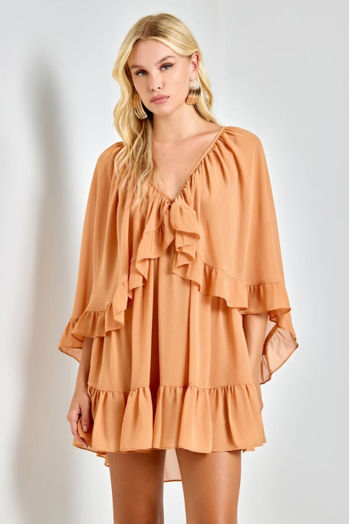 Imagem de Vestido Curto New Penelope Caramelo Ave Rara