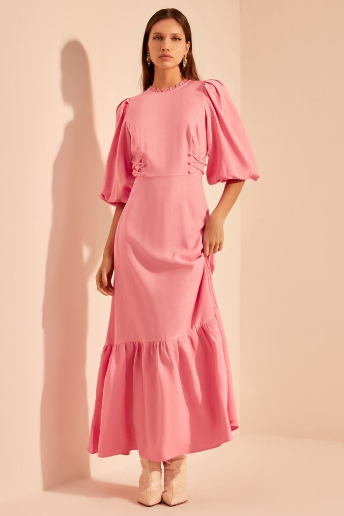 Imagem de Vestido Longo Mayfair Rosa Ave Rara