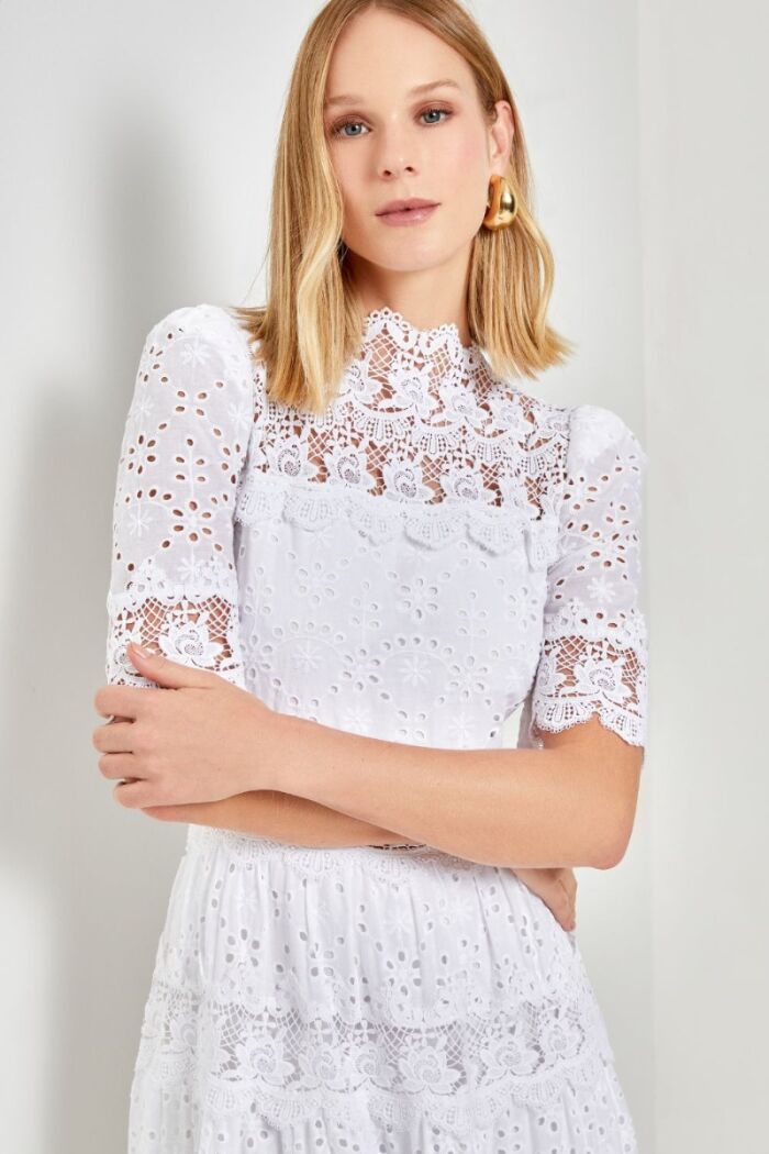 Imagem de Vestido Mídi Melanie Off White Ave Rara