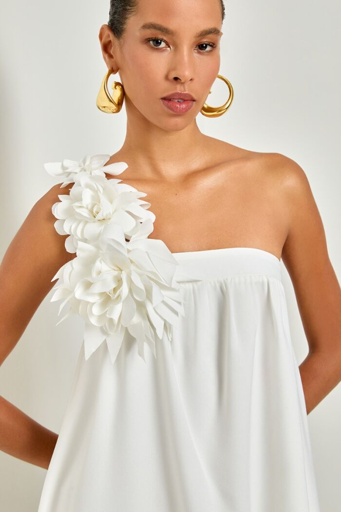 Imagem de Vestido Mullet Off White Ave Rara