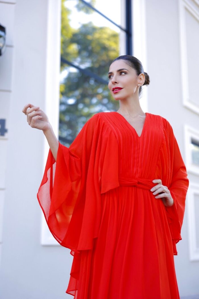 Imagem de Vestido Cléo Laranja D´teliê