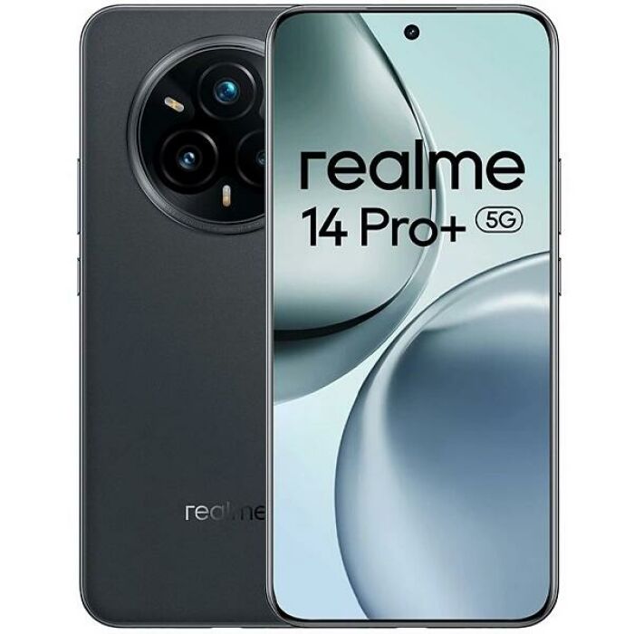 Imagem de Celular realme 14 Pro+ RMX5051 NFC Dual SIM de 512GB 12GB RAM de 6.83 50+50+8MP 32MP - Suede Grey (Anatel)