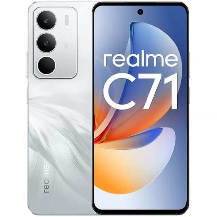 Imagem de Celular realme C71 RMX5303 Dual SIM de 128GB 4GB RAM de 6.67 50MP 5MP - White Swan (Anatel)