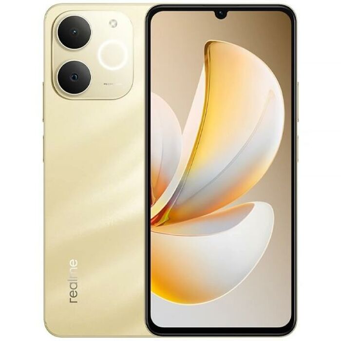 Imagem de Celular realme Note 70 RMX5313 Dual SIM de 256GB 4GB RAM de 6.74 13MP 5MP - Beach Gold (Anatel)