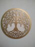 Imagem adicional 3 do item Mandala Árvore da Vida Decoração em MDF com Pedras Naturais