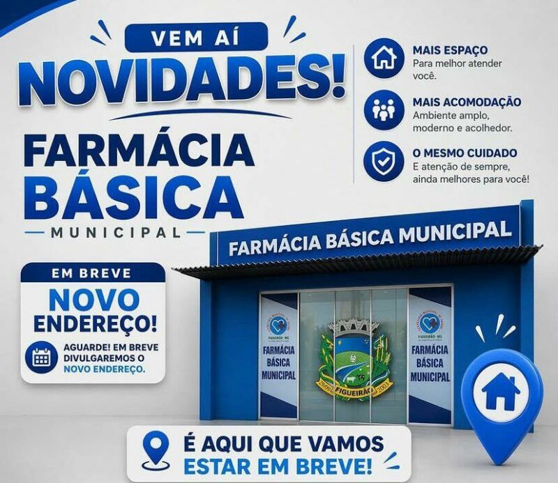 Imagem ilustrativa da matéria Figueirão anuncia novo endereço da Farmácia Básica Municipal e promete mais espaço para atendimento