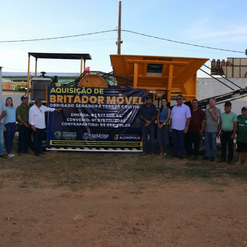 Ilustração da notícia Novo britador móvel reforça infraestrutura em Alcinópolis