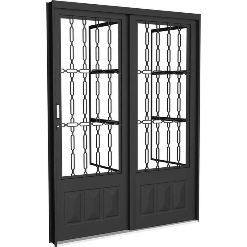 Imagem de https://cdn.interago.com.br/img/jpg/w_0_q_8/389/mc/Fotos/CRV/Porta de Correr Lateral 2 Folhas com Grade Elo e Almofada