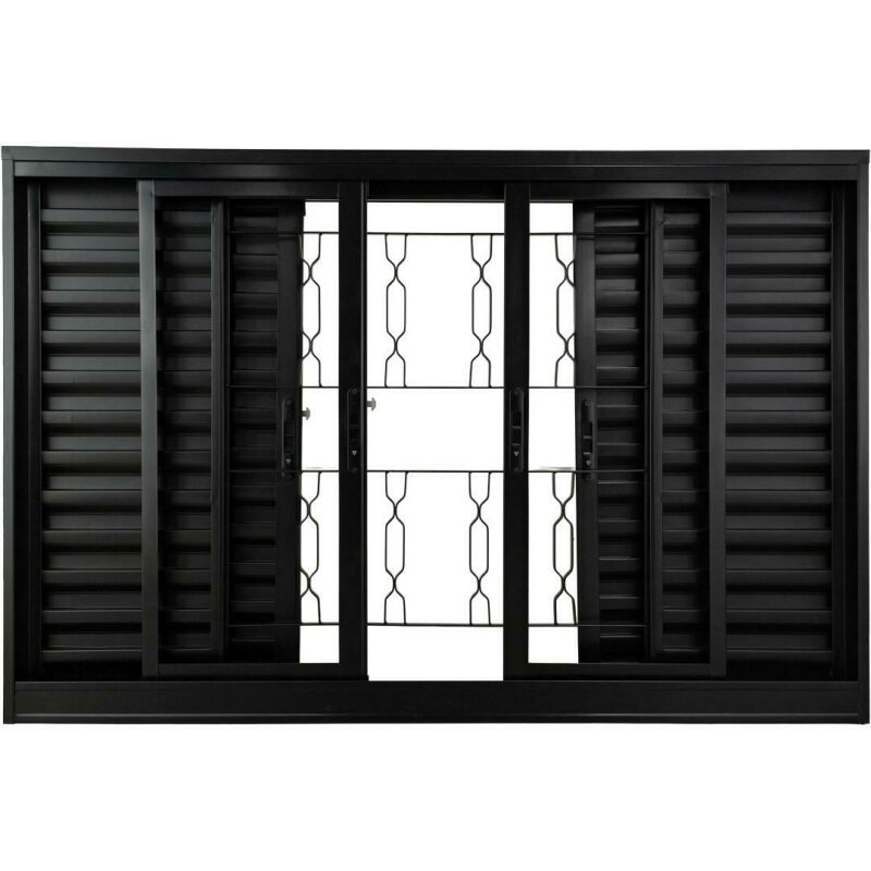 Imagem de https://cdn.interago.com.br/img/jpg/w_0_q_8/389/mc/Fotos/Ideal Black/Veneziana 6 Folhas 2 Fixas com Grade Elo - 2