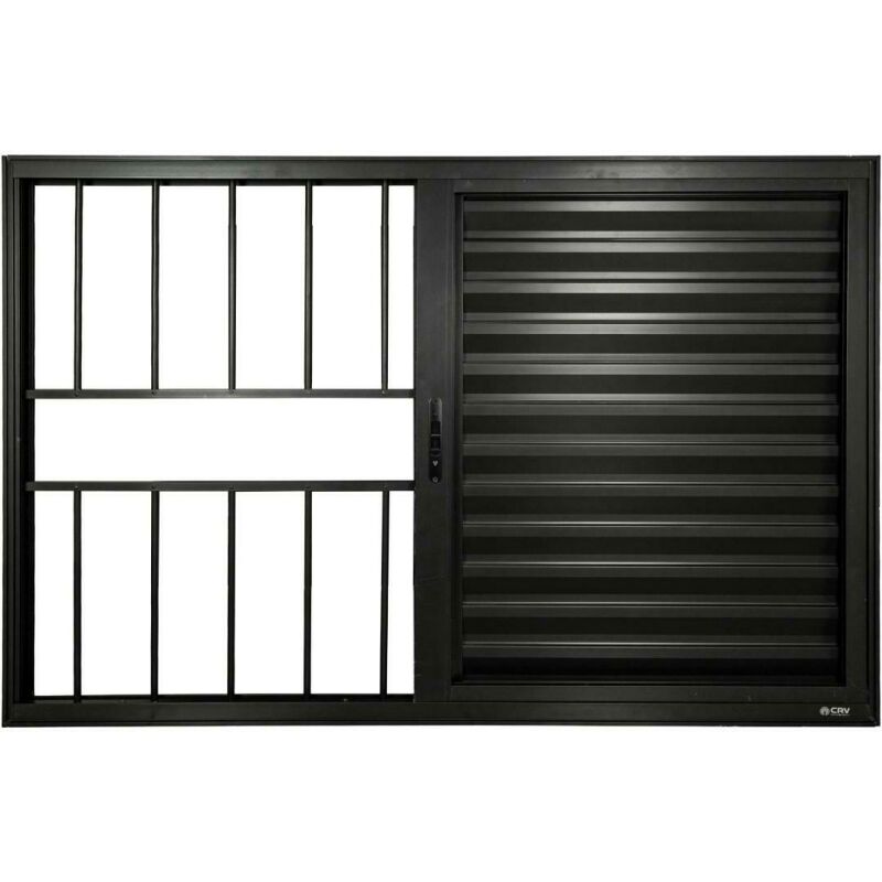 Imagem de https://cdn.interago.com.br/img/jpg/w_0_q_8/389/mc/Fotos/Nobre Black/Veneziana 3 Folhas 1 Fixa Grade - 3
