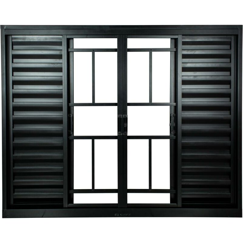 Imagem de https://cdn.interago.com.br/img/jpg/w_0_q_8/389/mc/Fotos/Standard Aluminio Black/Veneziana 6 Folhas 2 Fixas com Grade